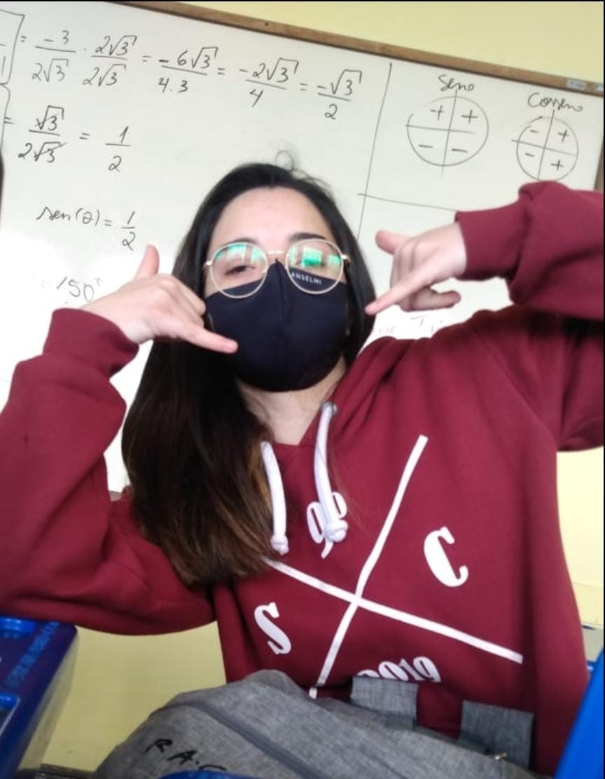 Nathalia's picture at math class